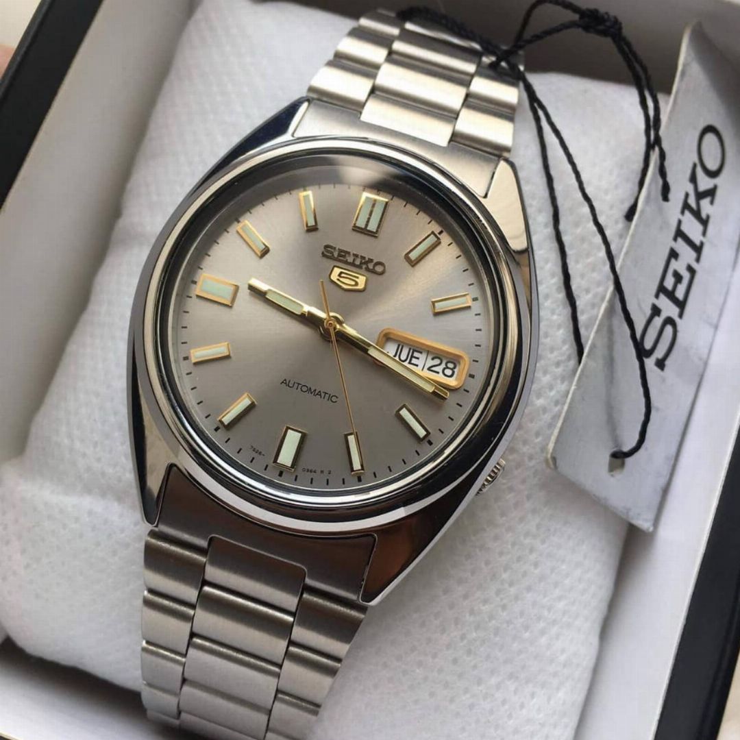 Seiko 5 SNXS75K Gray Gold