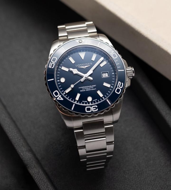 Novo Longines Hydroconquest Ceramic 39 mm Azul L3.779.4.96.6